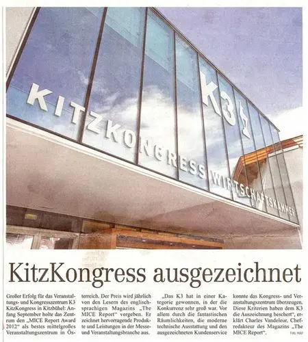 KitzKongress Zeitungartikel KitzKongress Zeitungartikel