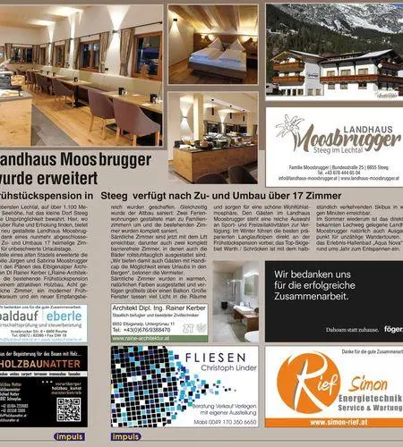 Moos brugger Zeituigsartikel Moos brugger Zeituigsartikel
